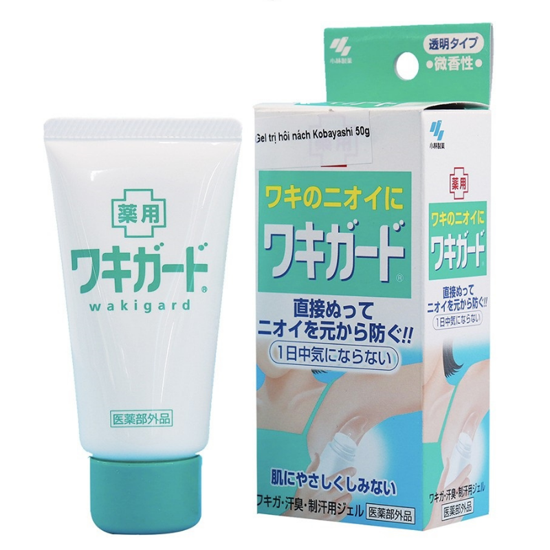 Gel trị hôi nách Kobayashi Wakigard tuýp 50ml Nhật Bản