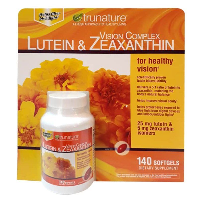 Viên uống bổ mắt Trunature Vision Complex Lutein & Zeaxanthin Mỹ 140 viên