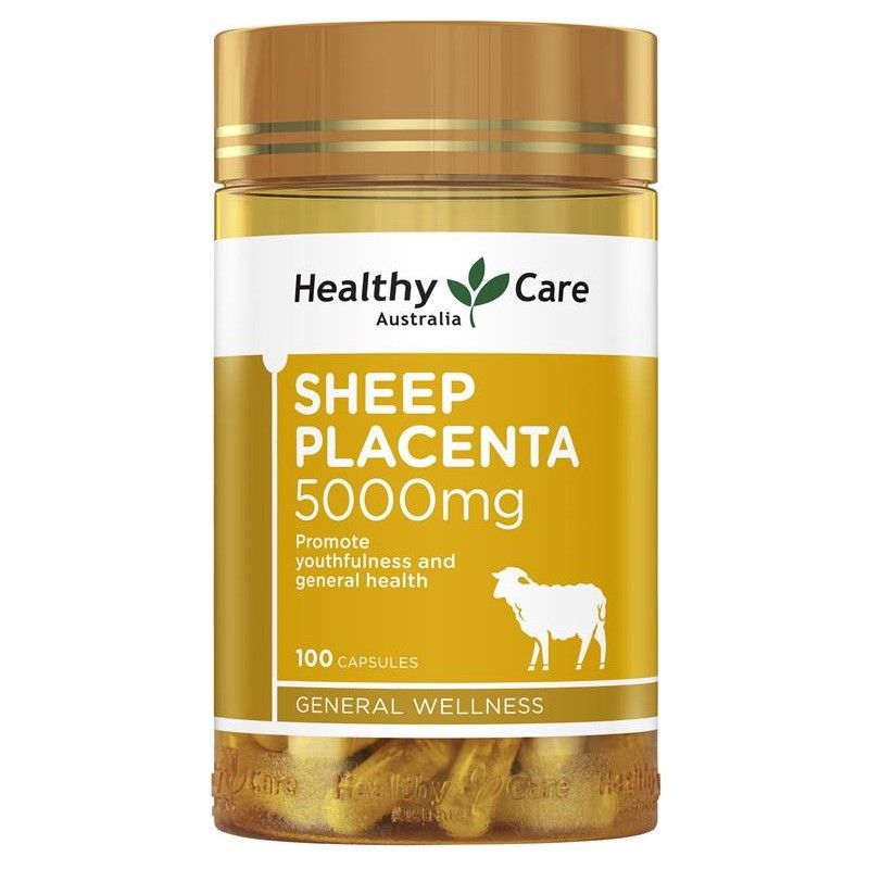 viên uống nhau thai cừu úc healthy care sheep placenta 5000mg