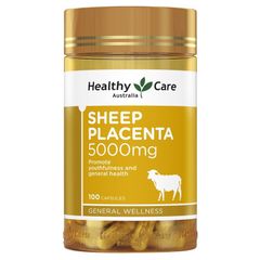 Viên uống nhau thai cừu Healthy Care Sheep Placenta 5000mg 100 viên của Úc