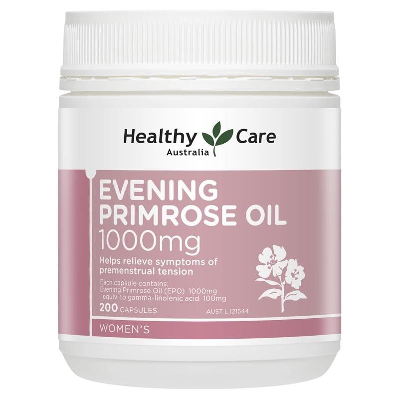 tinh dầu hoa anh thảo healthy care primrose evening oil 1000mg 200 viên úc