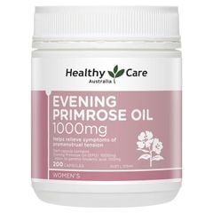 Tinh dầu hoa anh thảo Healthy Care Evening Primrose Oil 1000mg 200 viên Úc