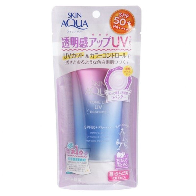 Kem chống nắng Skin Aqua Tone Up UV Essence 80g SPF50+ PA++++ nội địa Nhật