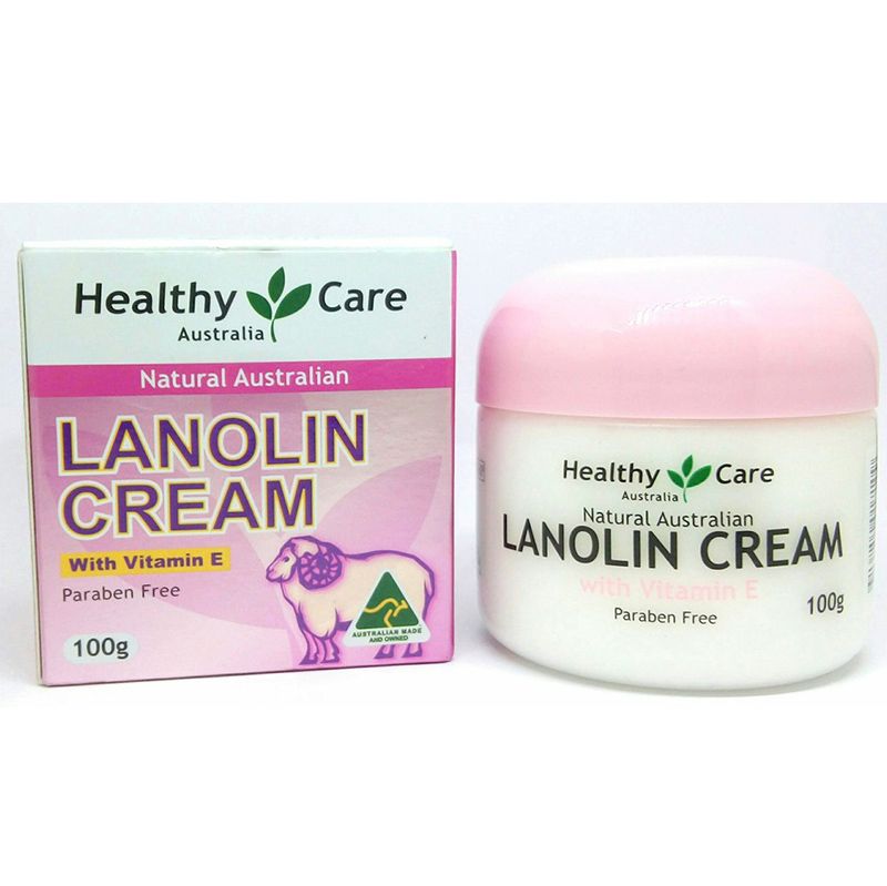 Kem nhau thai cừu Healthy Care Lanolin Cream with Vitamin E 100g