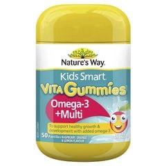 Kẹo dẻo Nature's Way Kids Smart Vita Gummies Omega 3 + Multi 50 viên Úc