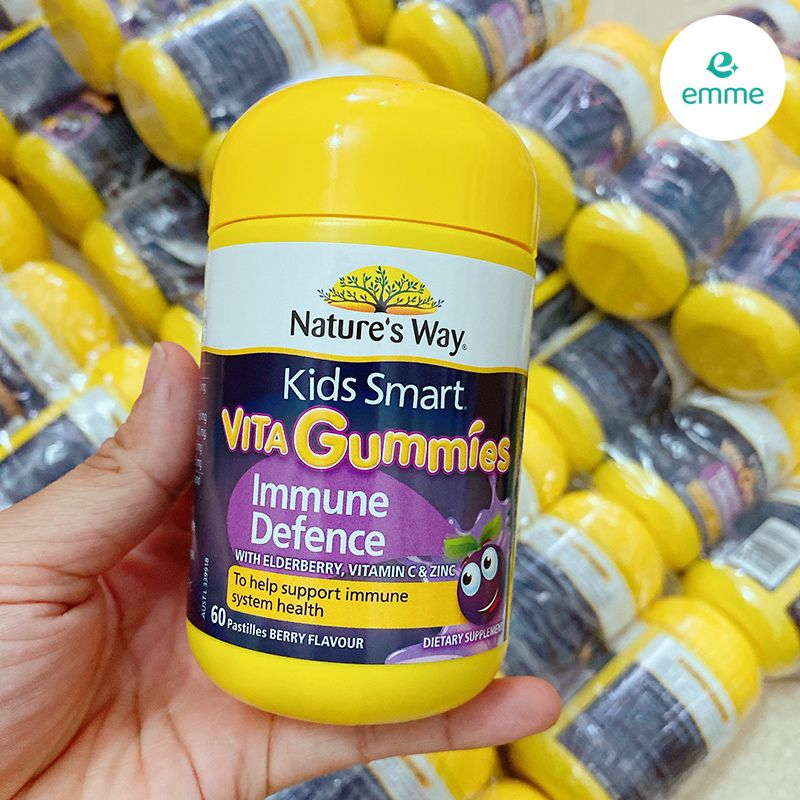 Kẹo dẻo Nature's Way Kids Smart Cold & Flu Immune Support 60 viên tăng đề kháng, ngừa cảm cúm cho bé