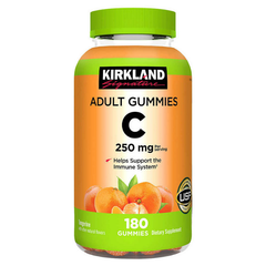 Kẹo dẻo Kirkland Adult Gummies C 250mg 180 viên Mỹ bổ sung vitamin C cho người lớn