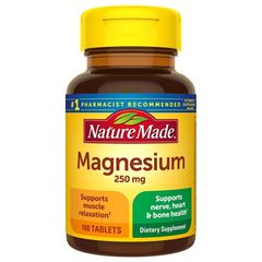 Viên uống Magie Nature Made Magnesium 250mg 100 viên của Mỹ