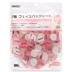 Mặt nạ giấy nén Miniso gói 100 viên Nhật Bản