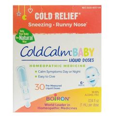 Muối uống vi lượng Coldcalm Boiron Mỹ (bé từ 6 tháng) hộp 30 ống