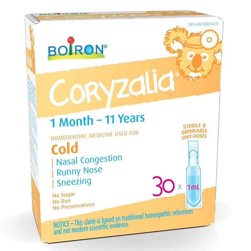 Muối uống vi lượng đồng căn Boiron Coryzalia Canada 30 tép