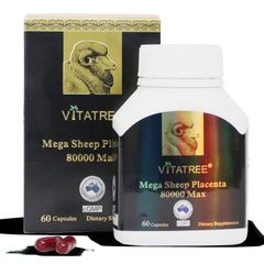 Nhau thai cừu Vitatree Mega Sheep Placenta 80000 Max 60 viên Úc