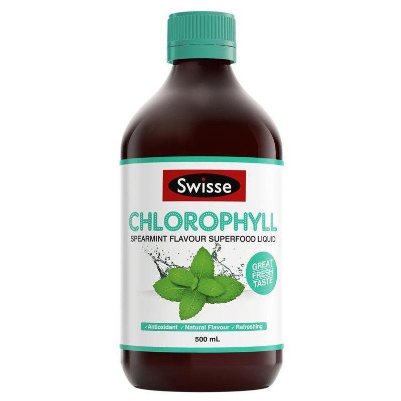 Nước diệp lục Swisse Chlorophyll Spearmint 500ml vị bạc hà của Úc