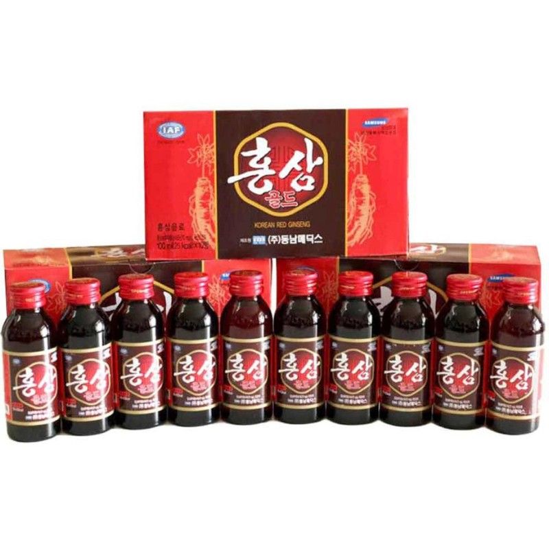 Nước hồng sâm Hàn Quốc Korean Red Ginseng 10 chai x 100ml