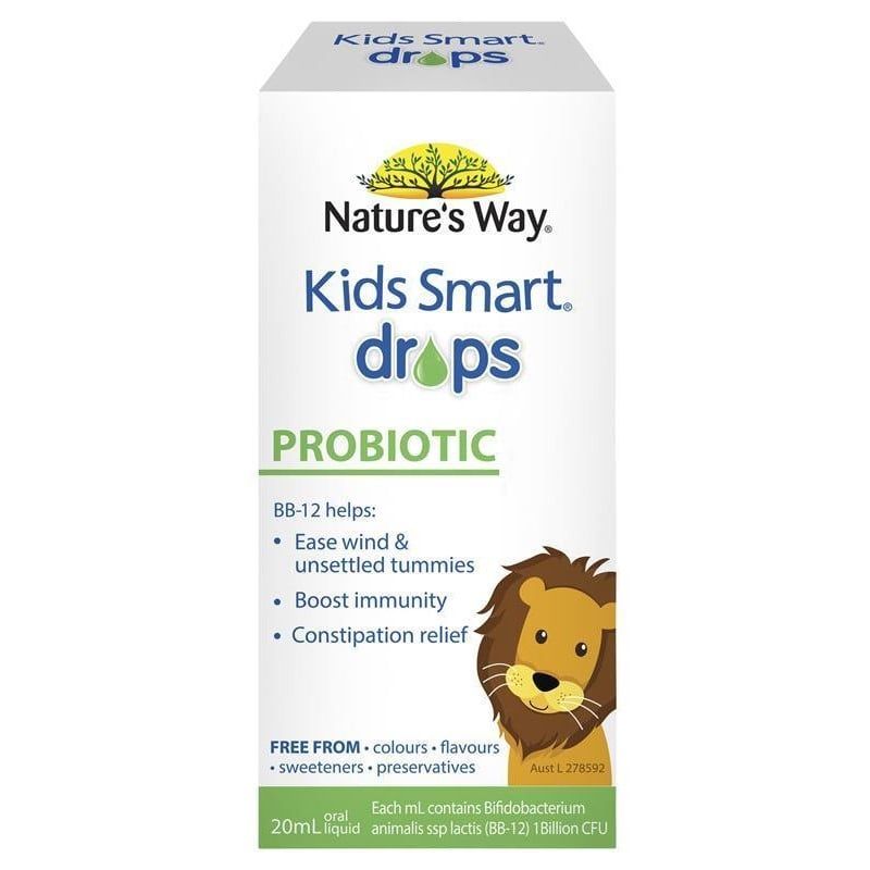 Men vi sinh dạng nước Nature's Way Kids Smart Drops Probiotic 20ml cho bé