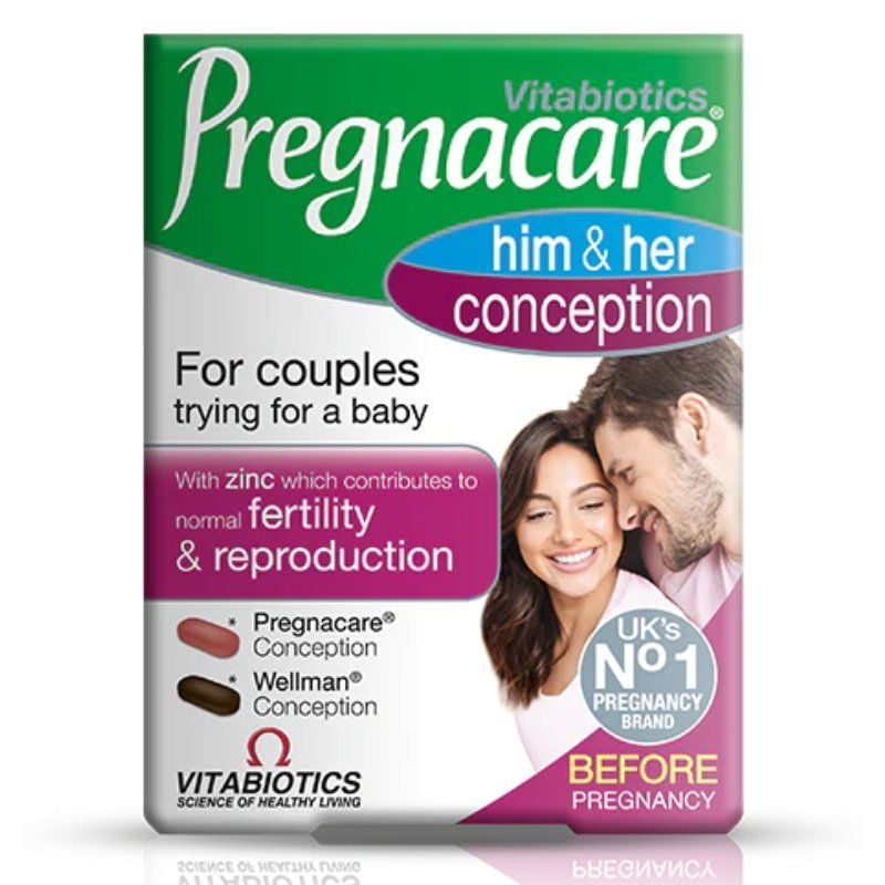 Viên uống tăng thụ thai Pregnacare Him & Her Conception Anh 60 viên