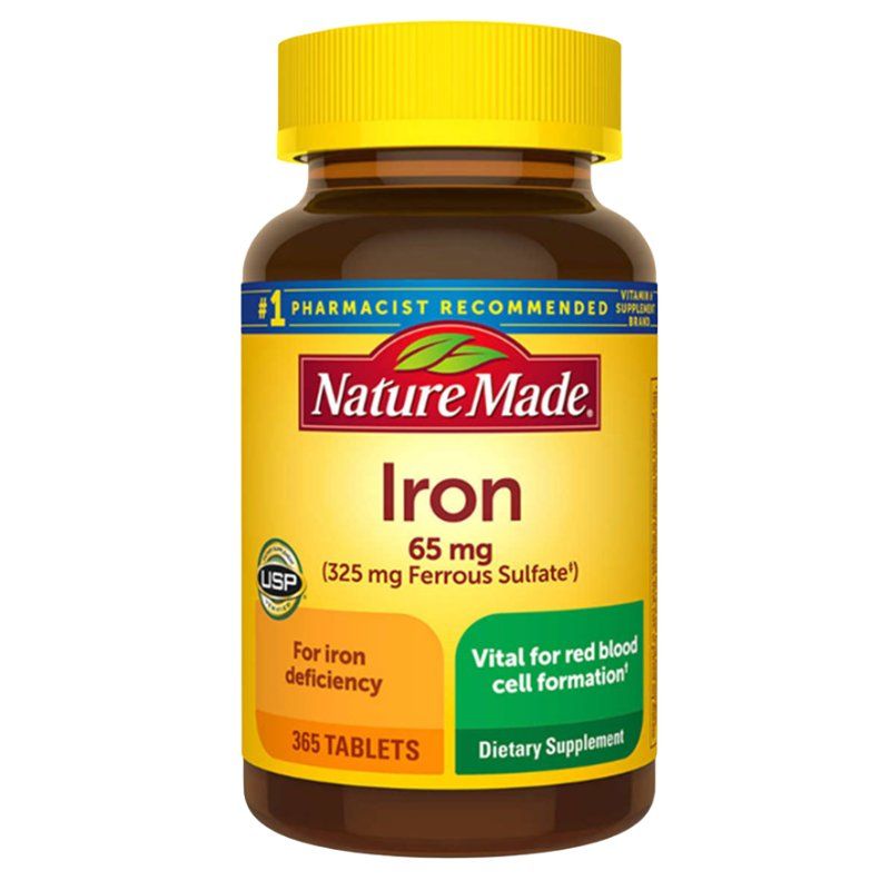 Viên uống sắt Nature Made Iron 65mg 365 viên Mỹ bổ máu