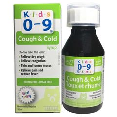 Siro ho cảm cúm Cough & Cold Syrup Kids 100ml cho bé 0-9 tuổi của Canada