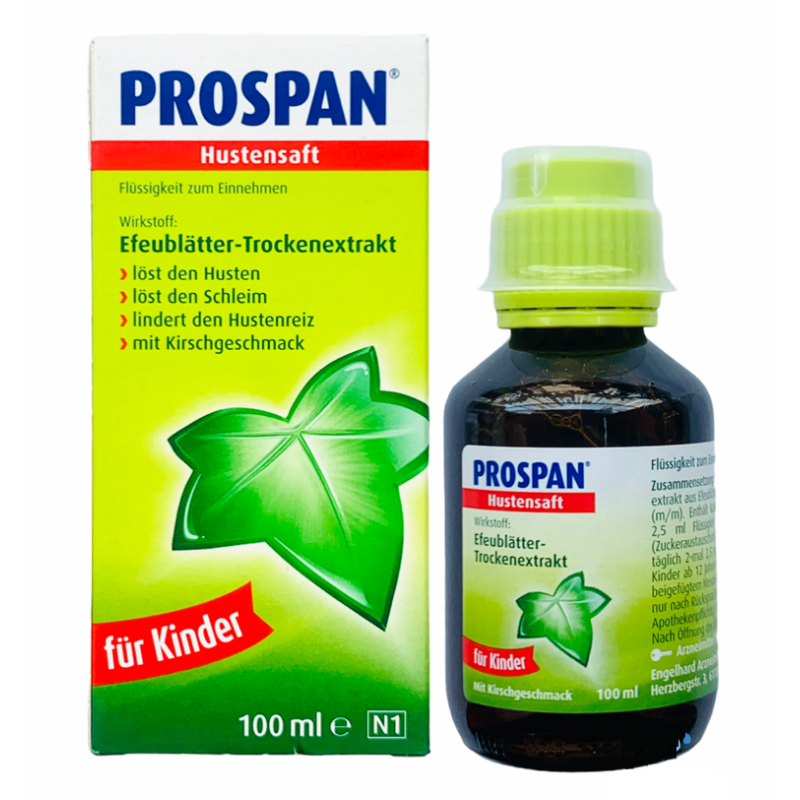 Siro ho Prospan Đức 100ml cho bé - Chính hãng nội địa Đức, xách tay