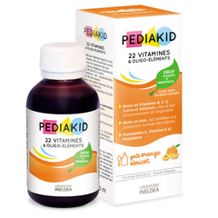 Siro Pediakid 22 vitamin và khoáng chất Pháp 125ml cho bé ăn ngon tăng đề kháng