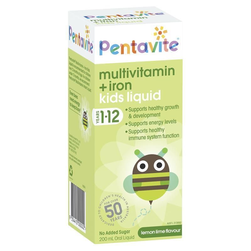 Pentavite Multivitamin + Iron kids liquid 200ml