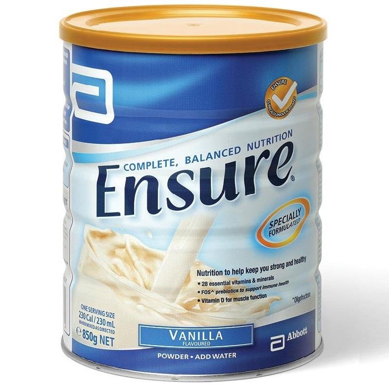 Sữa bột Ensure Úc 850g vị Vani