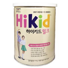 Sữa Hikid vị vani hộp 600g Hàn Quốc cho bé từ 1-9 tuổi