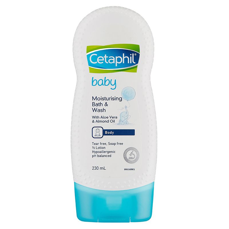Sữa tắm dưỡng ẩm Cetaphil Baby Moisturizing Bath & Wash 230ml cho bé