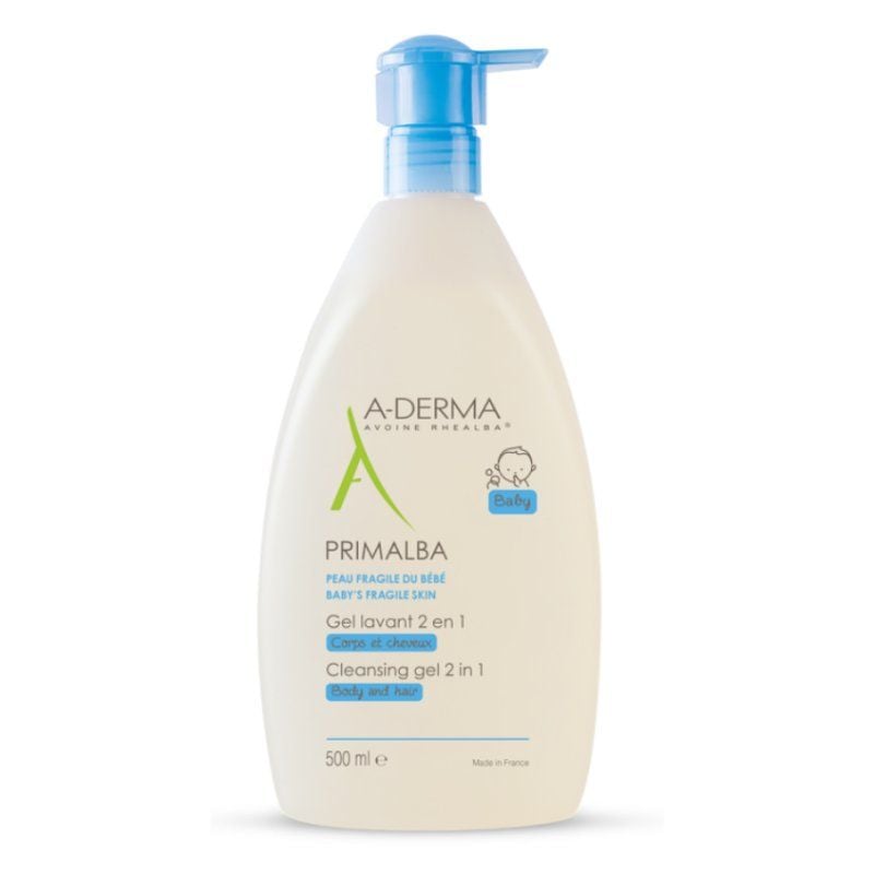 Sữa tắm gội cho bé A-derma Primalba Cleansing Gel Pháp cho bé từ sơ sinh 500ml