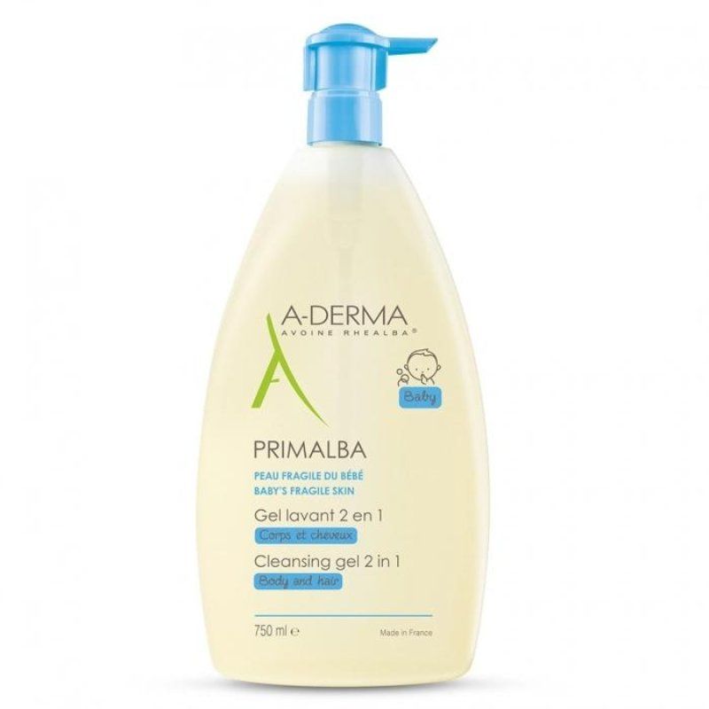Sữa tắm gội cho bé A-derma Primalba Cleansing Gel Pháp cho bé từ sơ sinh 750ml