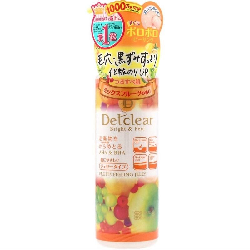 Gel tẩy tế bào chết Detclear Bright & Peel 180ml Nhật Bản màu vàng