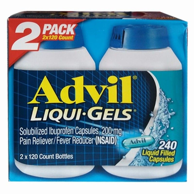 Viên giảm đau sốt Advil Liqui Gels 200mg 120 viên của Mỹ