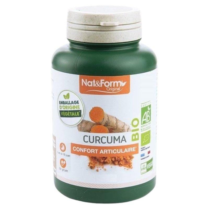 Tinh bột nghệ hữu cơ Nat&Form Curcuma Bio 200 viên Pháp (Vàng)