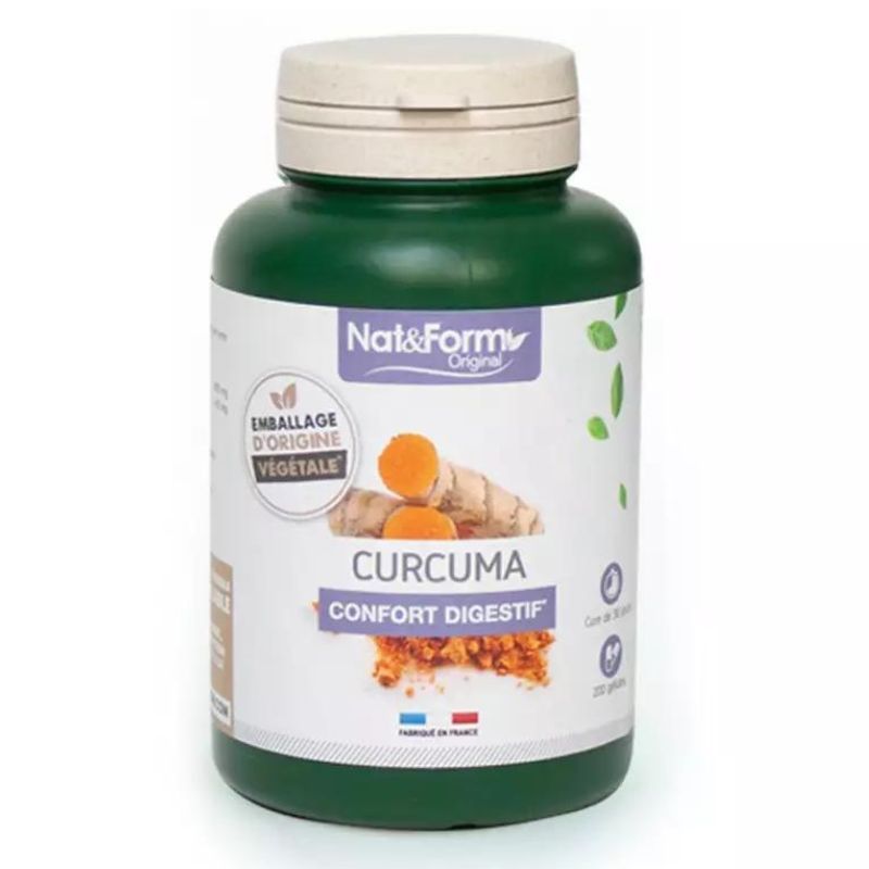 Viên tinh nghệ hữu cơ Nat&Form Curcuma Confort Digestif Pháp 200 viên