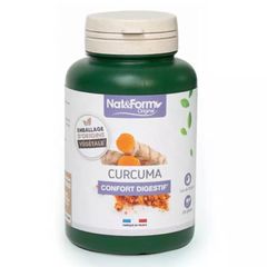 Viên tinh nghệ hữu cơ Nat&Form Curcuma Confort Digestif Pháp 200 viên (Tím)
