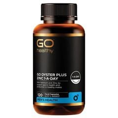Tinh chất hàu GO Healthy Go Oyster Plus Zinc 1-A-Day 120 viên New Zealand [CHE TÊN KÍN ĐÁO KHI GIAO HÀNG]