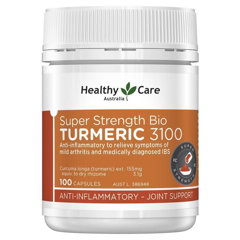 Tinh chất nghệ Healthy Care Turmeric 3100mg 100 viên Úc