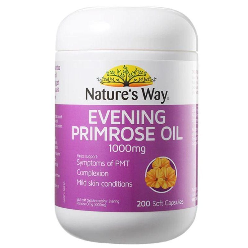 Tinh dầu hoa anh thảo Nature's Way Evening Primrose Oil 1000mg 200 viên Úc