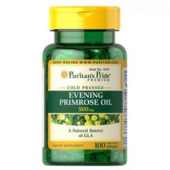 Tinh dầu hoa anh thảo Puritan’s Pride Evening Primrose Oil 500mg 100 viên Mỹ