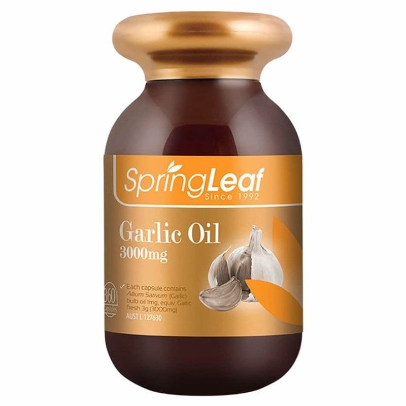 Tinh dầu tỏi Spring Leaf Garlic Oil 3000mg 360 viên của Úc