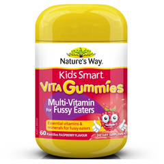 Kẹo dẻo vitamin tổng hợp cho bé biếng ăn Nature's Way Kids Smart Vita Gummies Multi Vitamin for Fussy Eaters 60 viên Úc