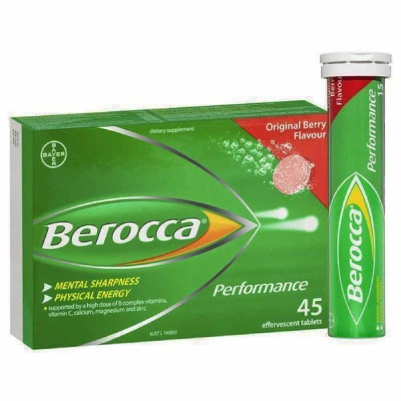 Viên sủi Berocca Performance Úc 15 viên/ ống tăng đề kháng vị dâu