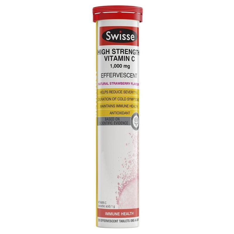 Viên sủi vitamin C Swisse High Strength 1000mg Effervescent 20 viên