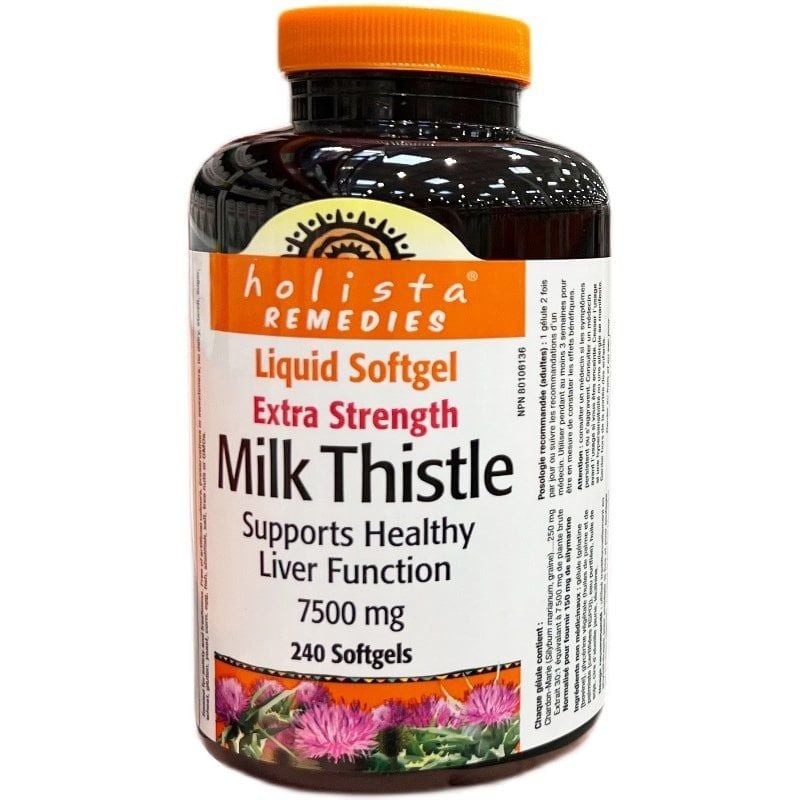 Viên uống bổ gan Holista Milk Thistle 7500mg 240 viên Canada