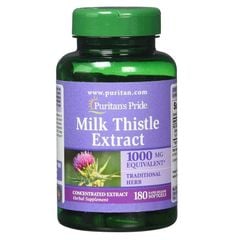 Bổ gan Puritan’s Pride Milk Thistle Extract 1000mg Mỹ 180 viên