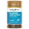 Viên uống bổ mắt Healthy Care Bilberry & Lutein 120 viên Úc