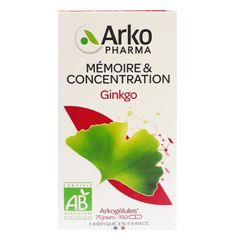 Viên uống bổ não Ginkgo Arkopharma 150 viên Pháp tăng cường trí nhớ