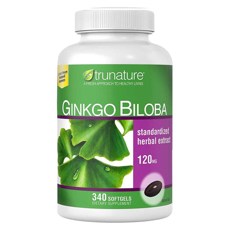 Viên uống bổ não Ginkgo Biloba 120mg Trunature của Mỹ 340 viên