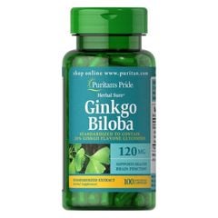 Viên uống bổ não Puritan's Pride Ginkgo Biloba 120mg Mỹ 100 viên