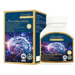 Viên uống bổ não Vitatree Maxi Ginkgo 9500mg 60 viên của Úc